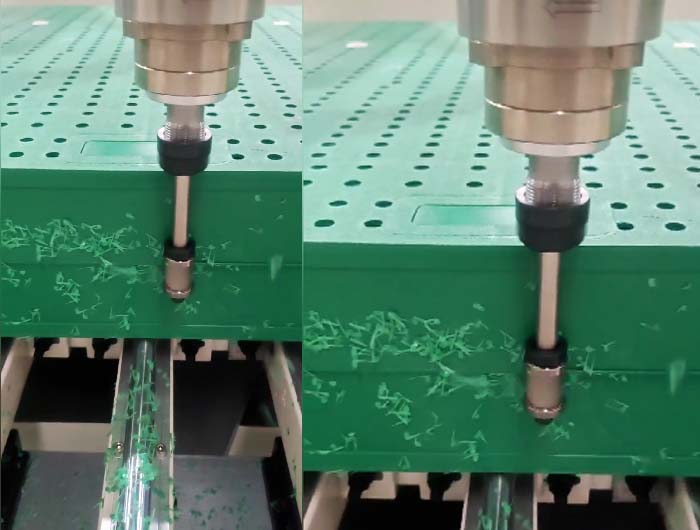 塑膠去合模線配限位刀解決方案