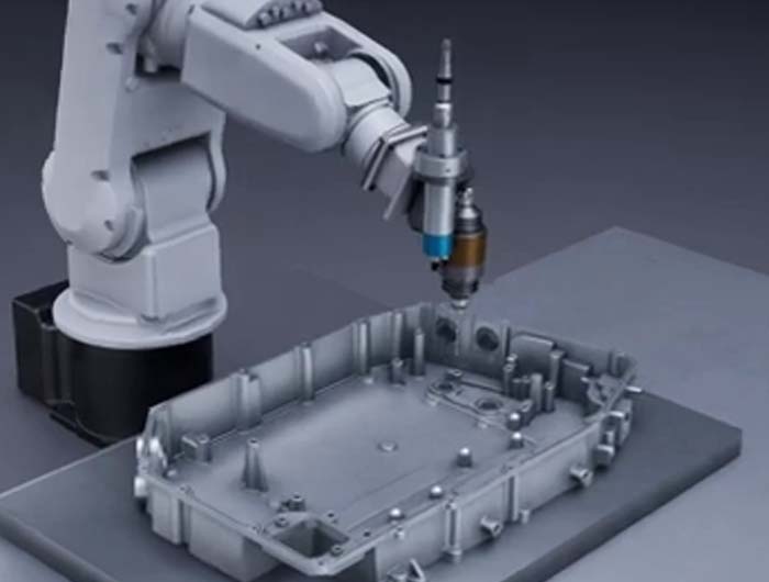 汽車(chē)電池托盤(pán)浮動(dòng)去毛刺